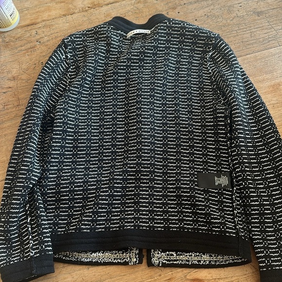 Alice + Olivia Georgia Embellished Tweed Sweater Jacket size xs/tp. - Picture 8 of 8